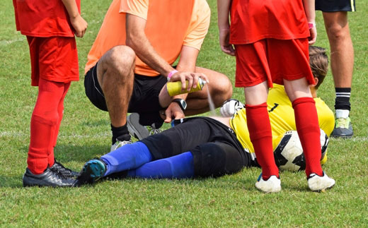 Injury-on-the-sport-soccer-field