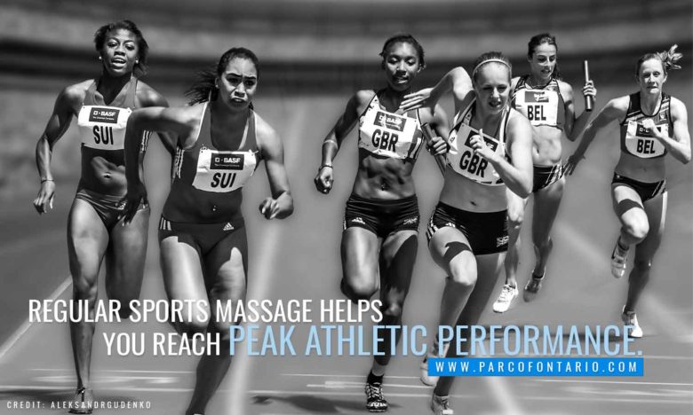 Regular sports massage reach peak athletic performance