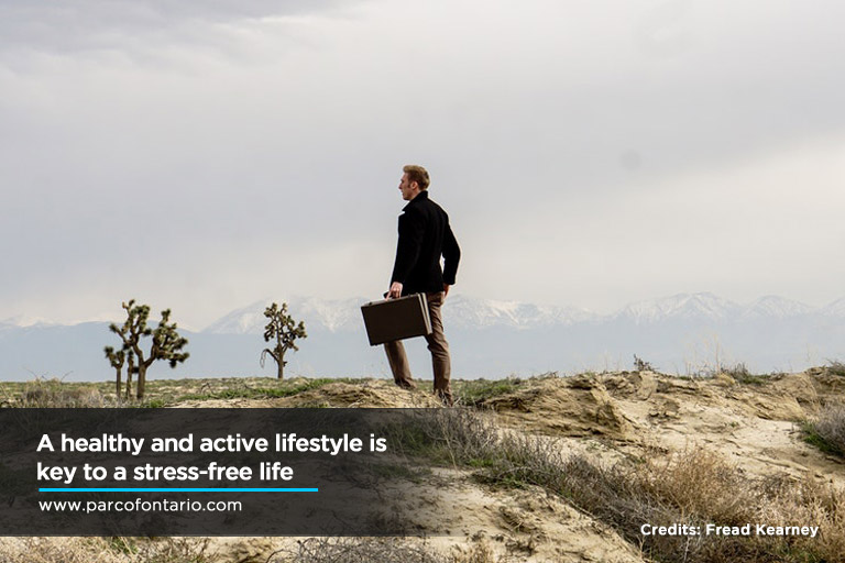 healthy and active lifestyle is key to a stress-free life