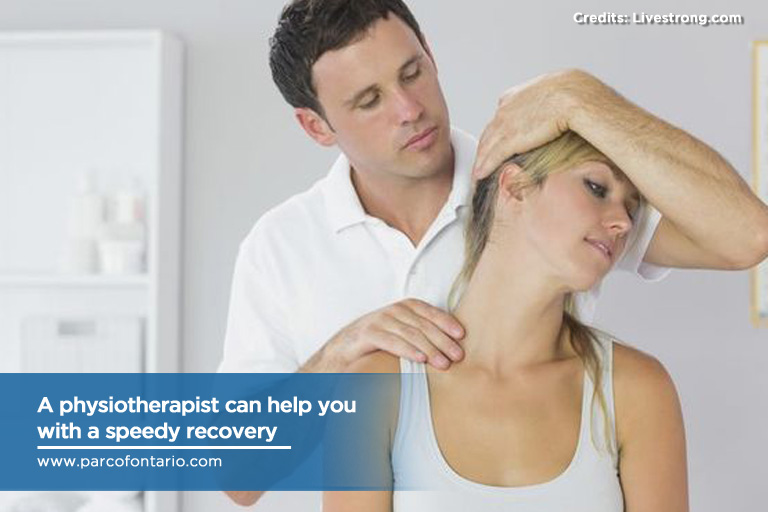 A physiotherapist can help you with a speedy recovery