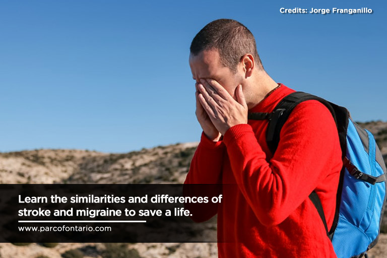 differences of stroke and migraine to save a life.