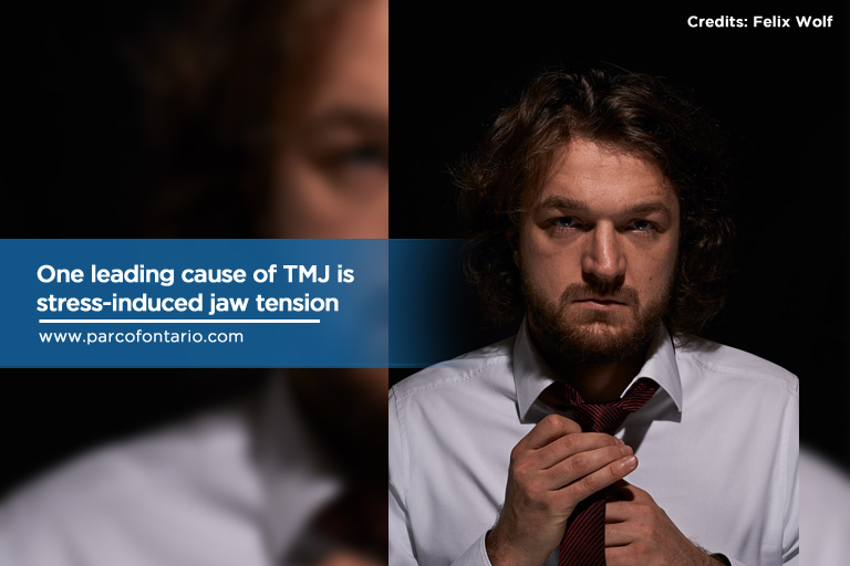 One leading cause of TMJ is stress-induced jaw tension