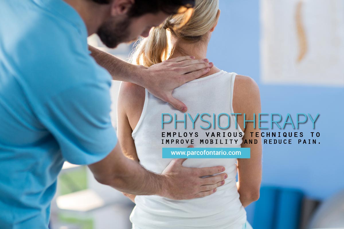Physiotherapy employs various techniques to improve mobility and reduce pain.