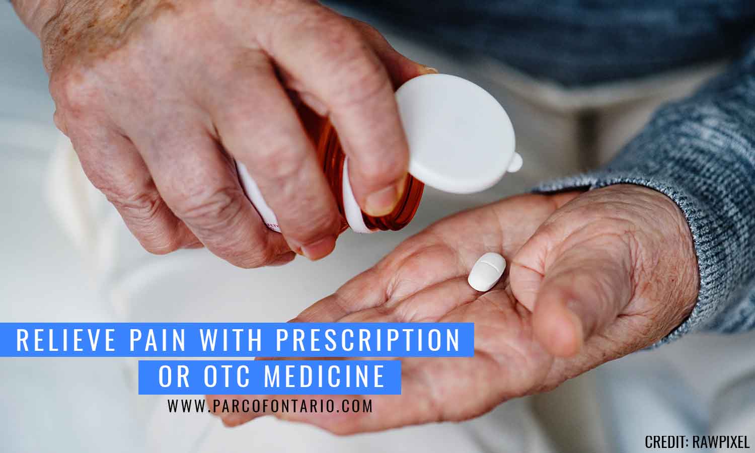 Relieve pain with prescription or OTC medicine