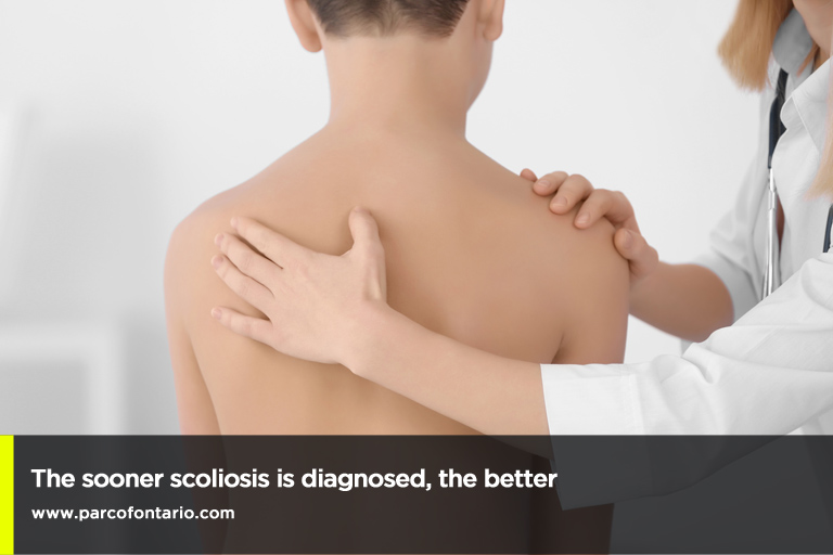 The sooner scoliosis is diagnosed, the better