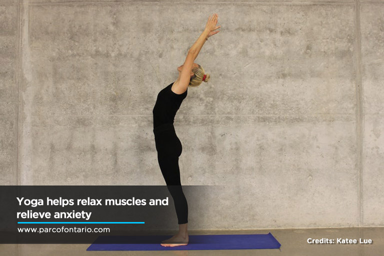Yoga relax muscles relieve anxiety