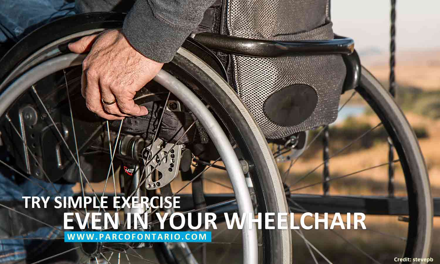 Try simple exercises even in your wheelchair