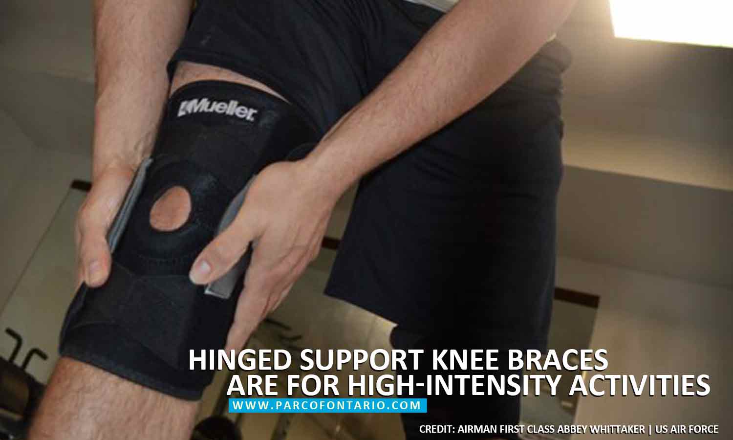 Hinged support knee braces