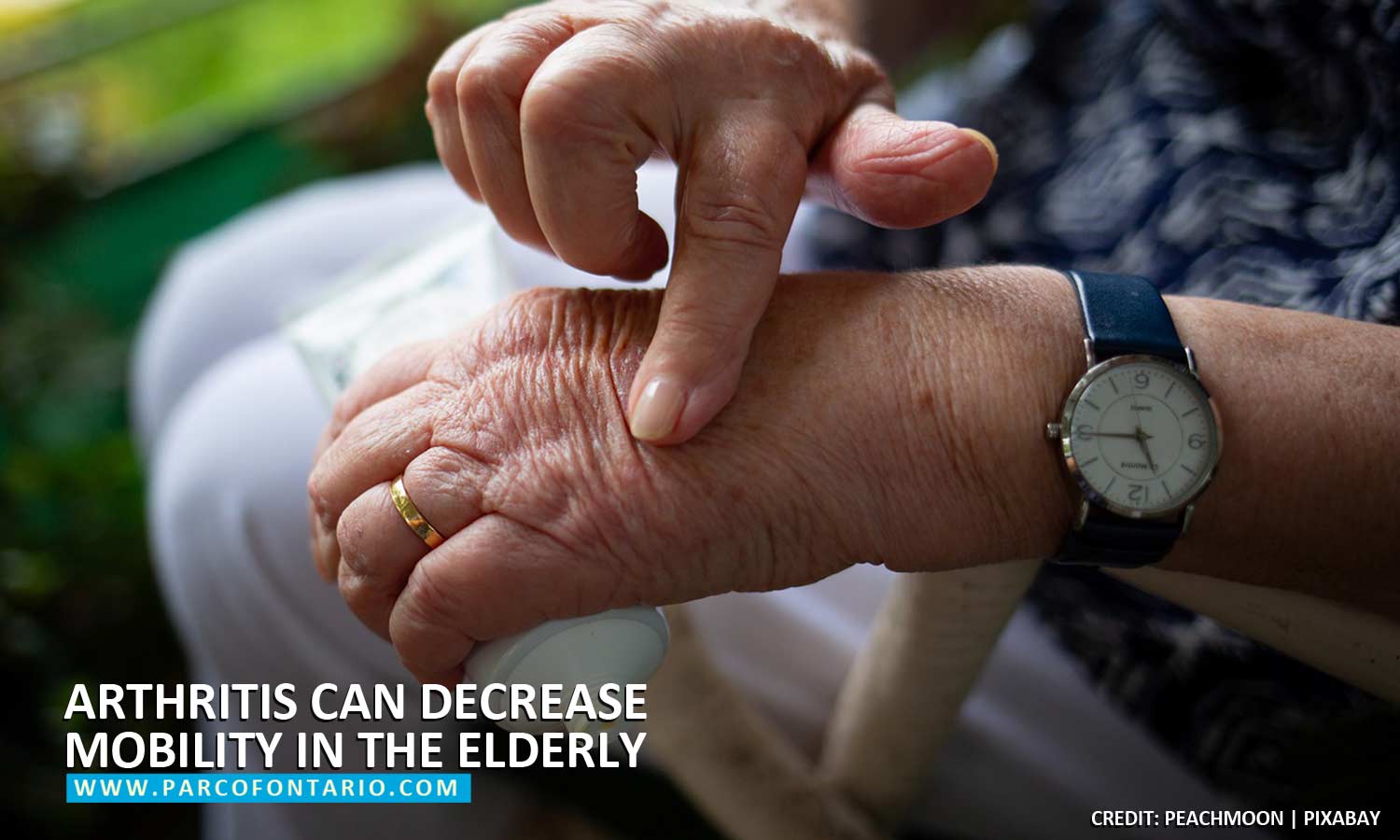 Arthritis can decrease mobility in the elderly