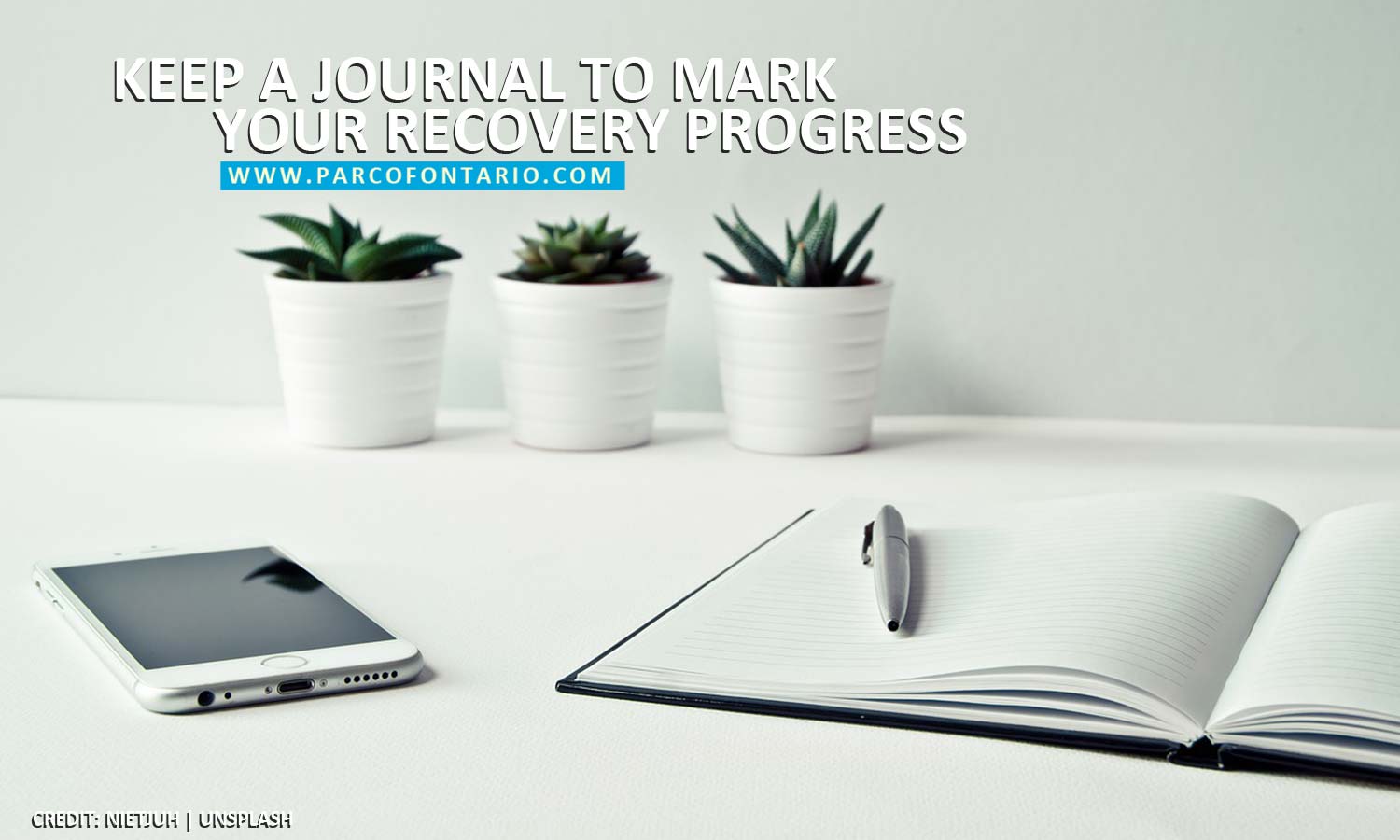 Keep a journal to mark your recovery progress