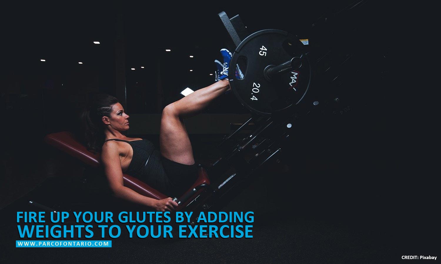 Fire up your glutes by adding weights