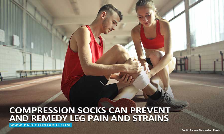 Compression socks can prevent and remedy leg pain and strains
