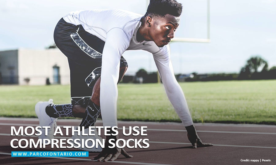 Most athletes use compression socks
