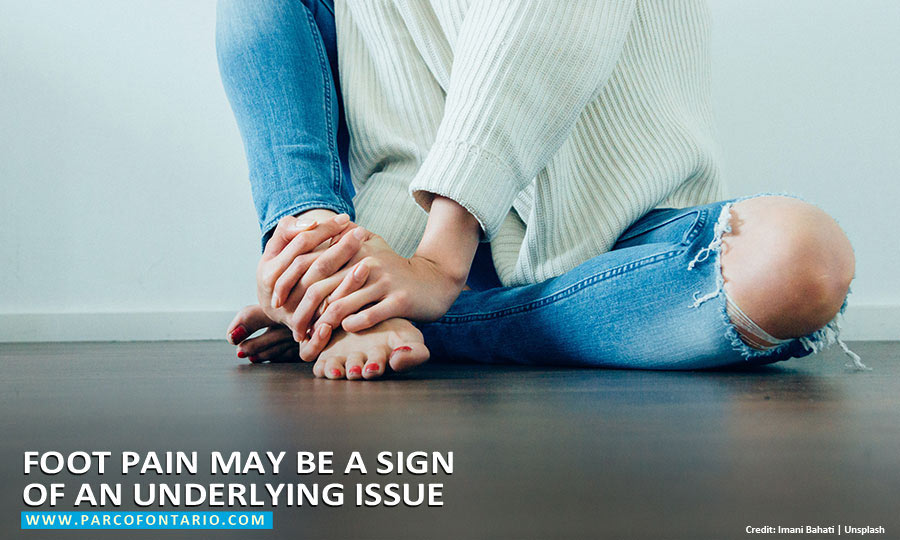 Foot pain may be a sign of an underlying issue