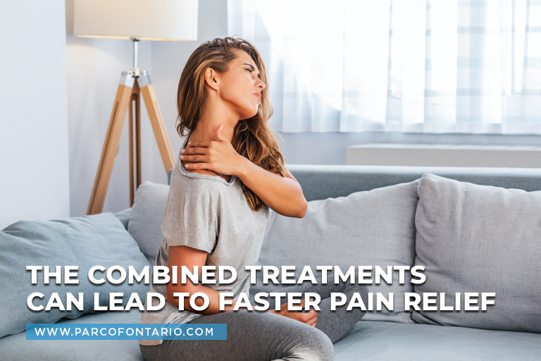 The combined treatments can lead to faster pain relief