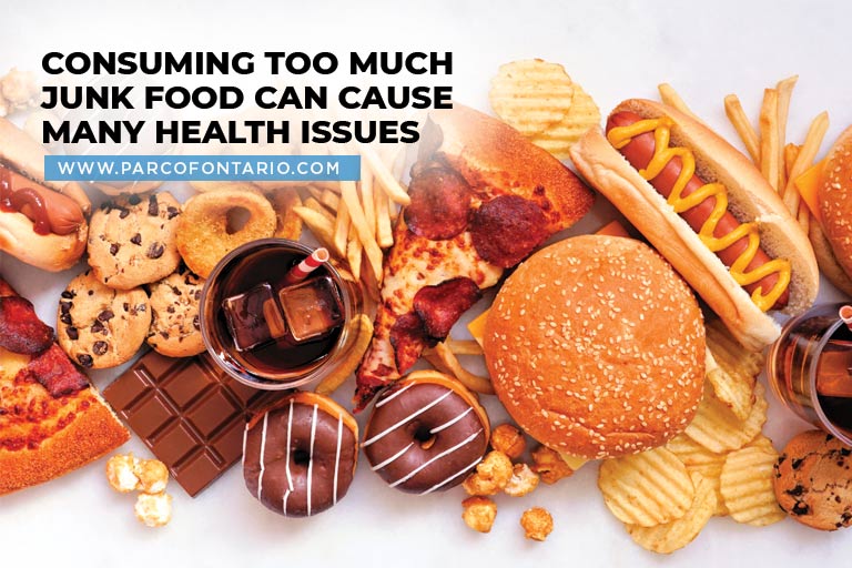 Consuming too much junk food can cause many health issues