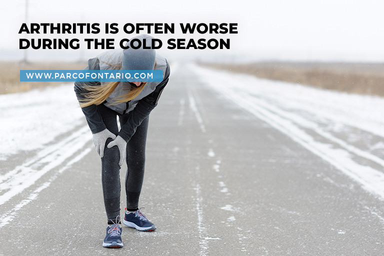Arthritis is often worse during the cold season