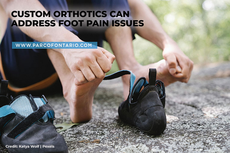 Custom orthotics can address foot pain issues